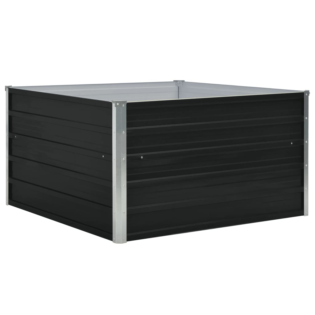 VidaXL Hochbeet 100x100x45cm Verzinkter Stahl Anthrazit