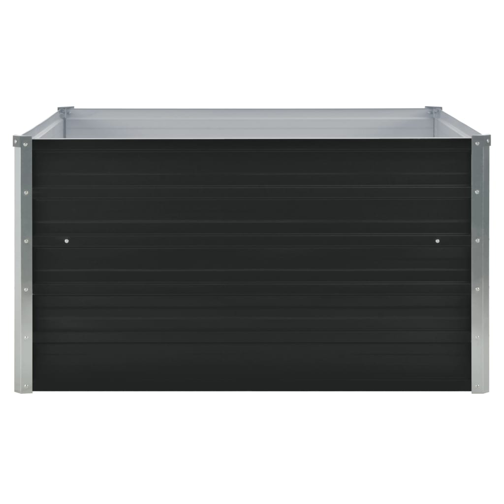 VidaXL Hochbeet 100x100x45cm Verzinkter Stahl Anthrazit