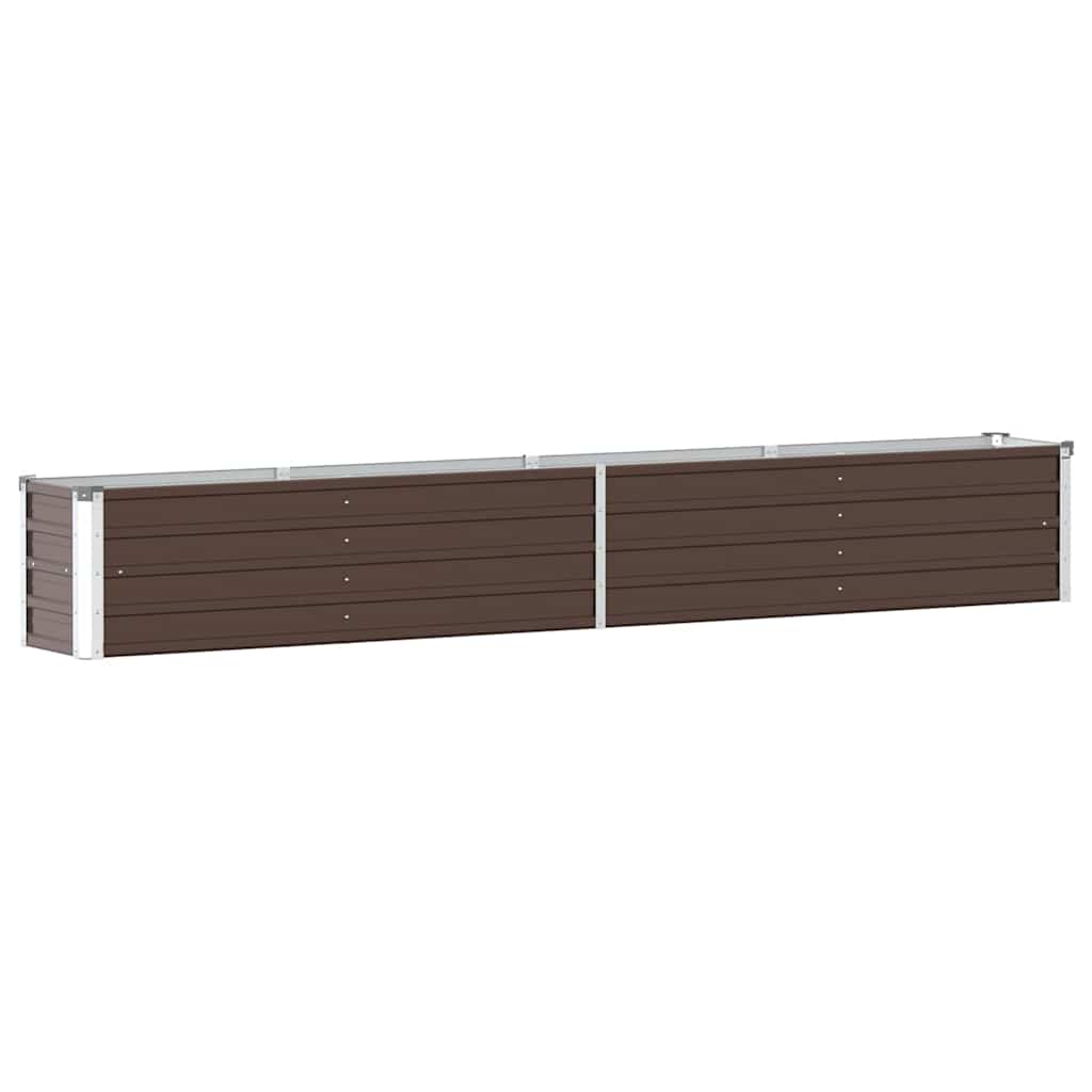 VIDAXL -Planzer eingefügt 320x40x45 cm verzinkt Stahlbraun