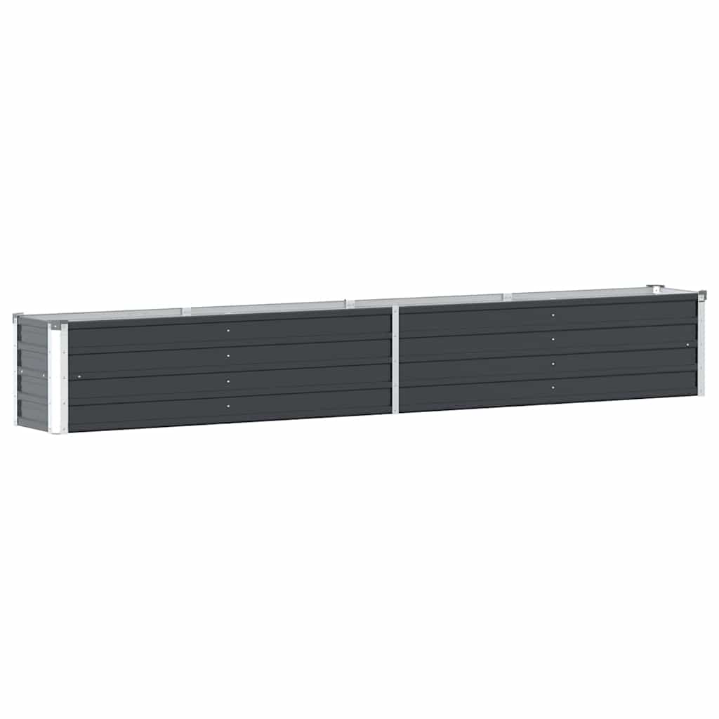 VIDAXL -Planzer eingefügt 320x40x45 cm verzinkter Stahl -Anthrazit