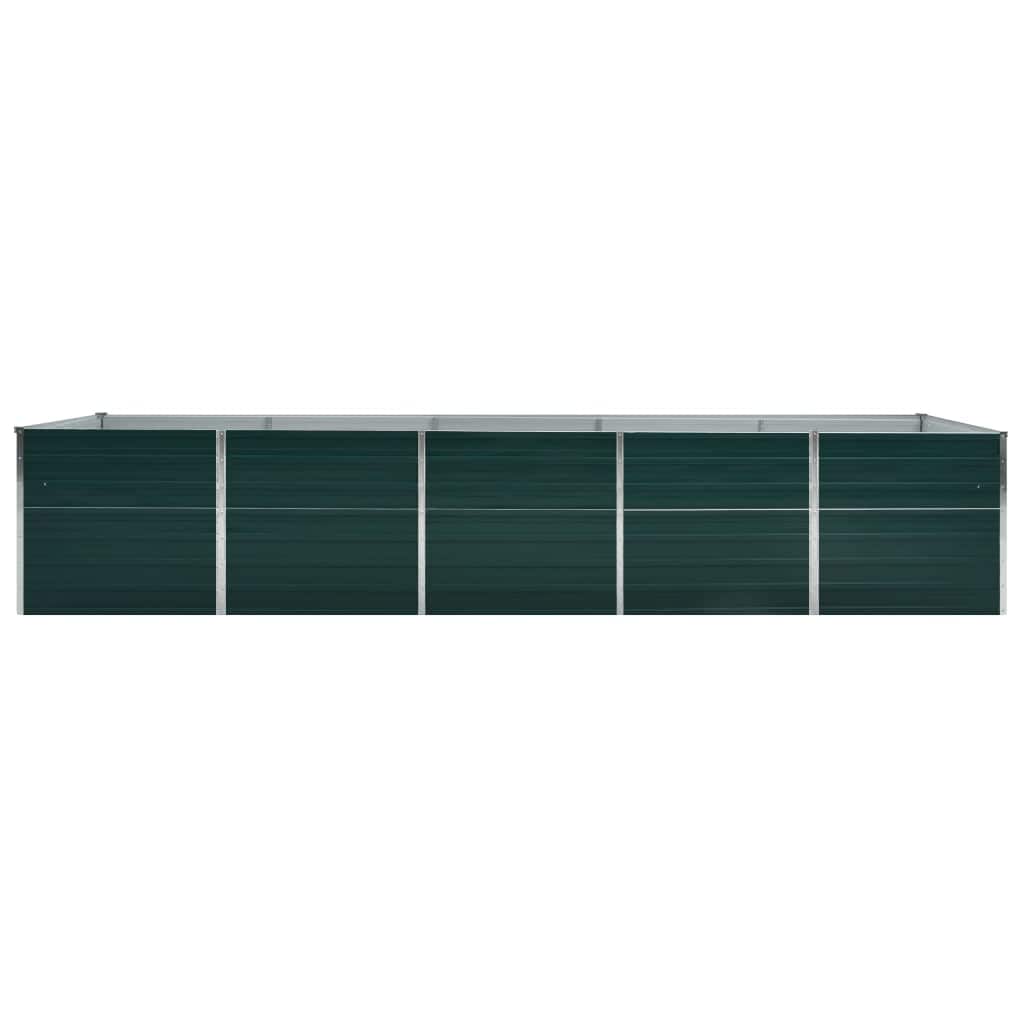 VIDAXL -Planzer eingefügt 400 x 80 x 45 cm verzinkt Stahlgrün