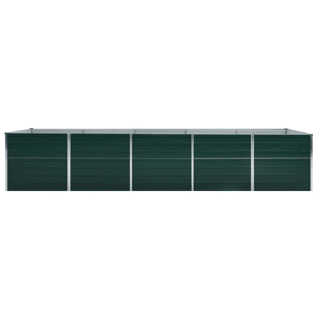 VIDAXL -Planungsbox 400x80x77 cm verzinkt Stahlgrün