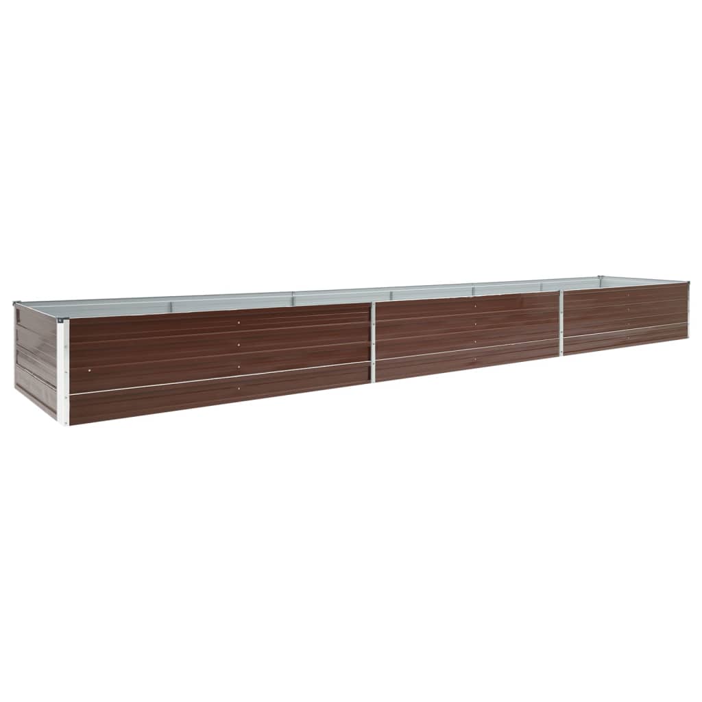 Vidaxx Pflanzer Einsatz 480x80x45 cm Verzinkung Stahlbraun