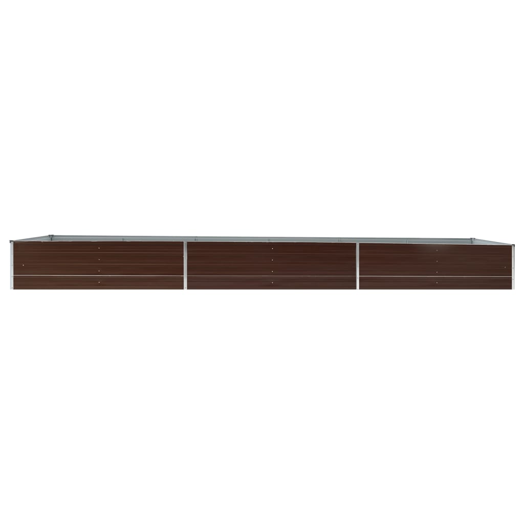Vidaxx Pflanzer Einsatz 480x80x45 cm Verzinkung Stahlbraun