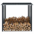Vidaxl haardhoutschuur 172x91x154 cm gegalvaniseerd staal antraciet