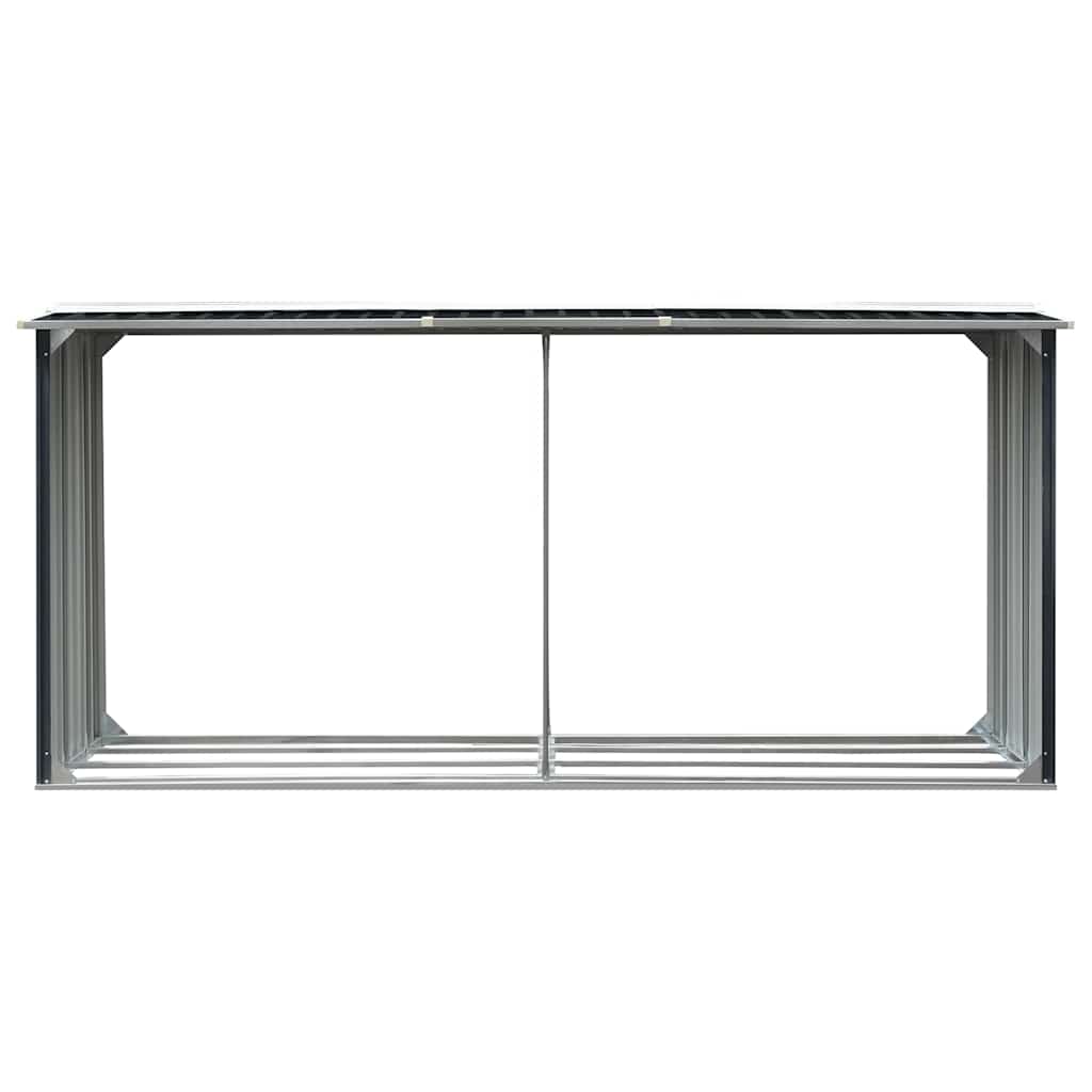 Vidaxx Brennholzschuppen 330x92x153 cm verzinkter Stahl -Anthrazit