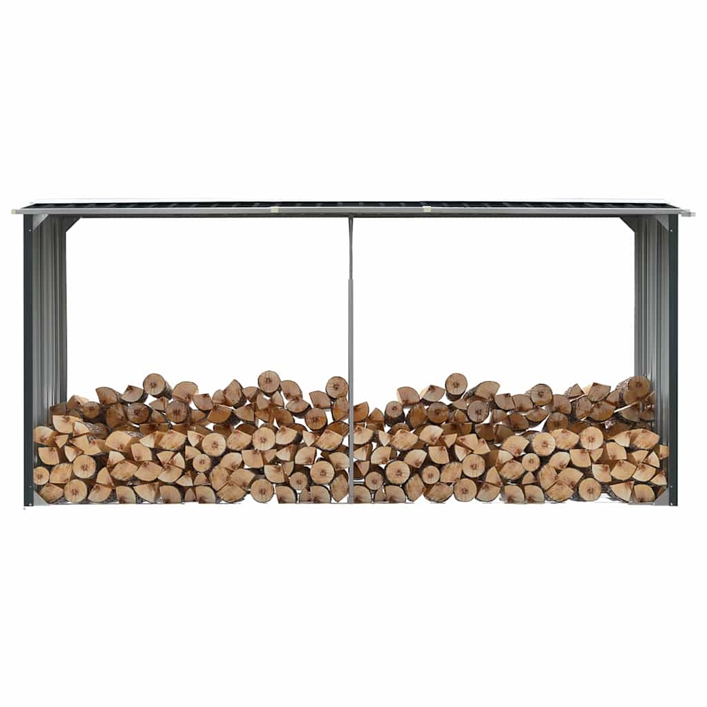 Vidaxx Brennholzschuppen 330x92x153 cm verzinkter Stahl -Anthrazit