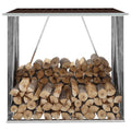 Vidaxx Brennholzschuppen 163x83x154 cm verzinkt Stahlbraun