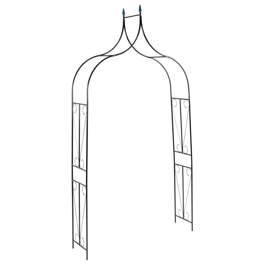 Vidaxl tuinboog 142x37x275 cm ijzer donkergroen
