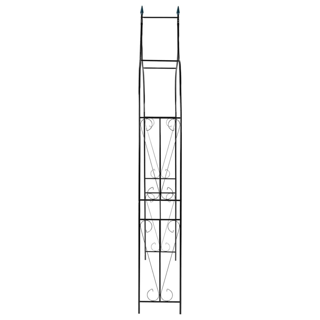 VidaXL Gartenbogen 120x38x258 cm Eisen Dunkelgrün