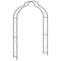 Vidaxl tuinboog 150x34x240 cm ijzer zwart