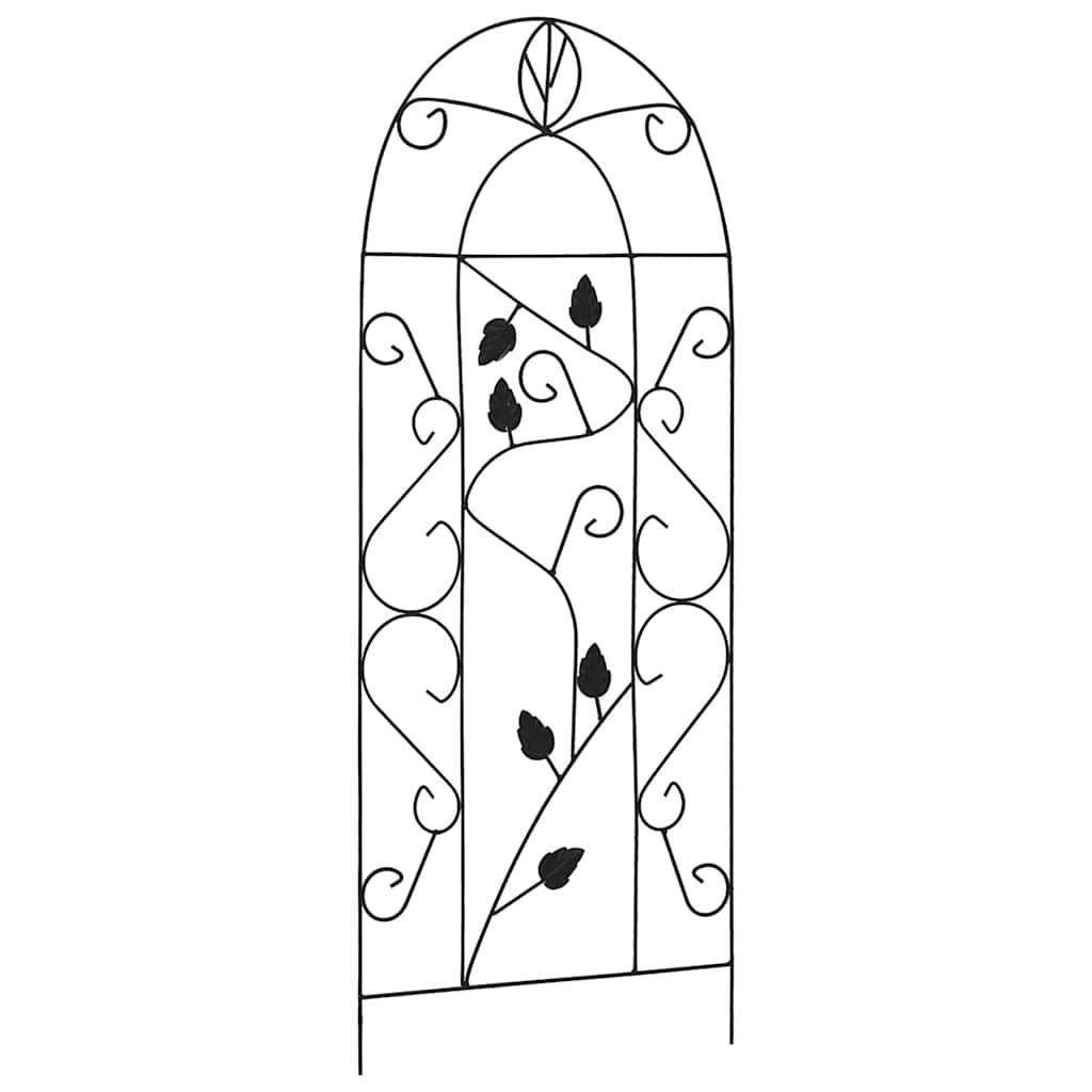 Vidaxl plantenklimrekken 3 st 40x100 cm ijzer zwart