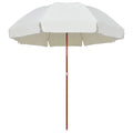 Vidaxl parasol met stalen paal 300 cm zandkleurig