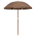 Vidaxl - Sonnenschirm mit Stahlpol 180 cm Taupe
