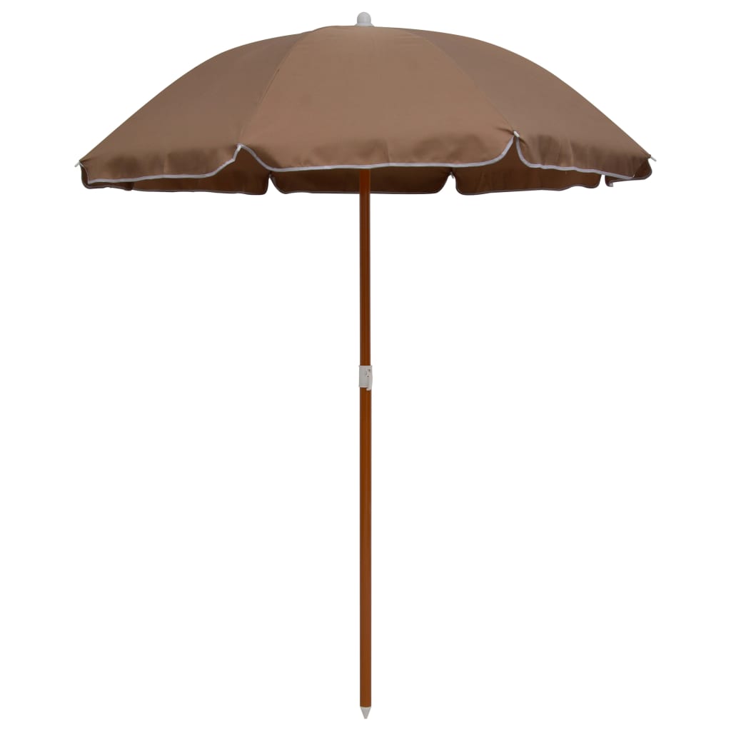 Vidaxl - Sonnenschirm mit Stahlpol 180 cm Taupe