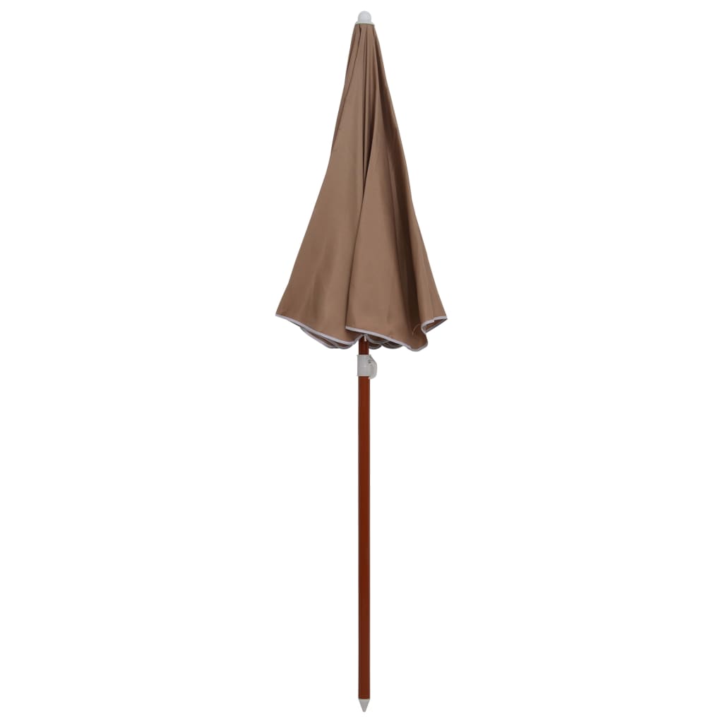 Vidaxl - Sonnenschirm mit Stahlpol 180 cm Taupe