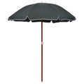 VidaXL Sonnenschirm mit Stahlstange, 180 cm, anthrazitfarben