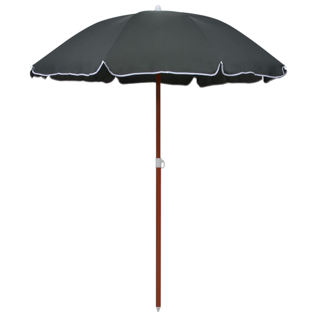 VidaXL Sonnenschirm mit Stahlstange, 180 cm, anthrazitfarben