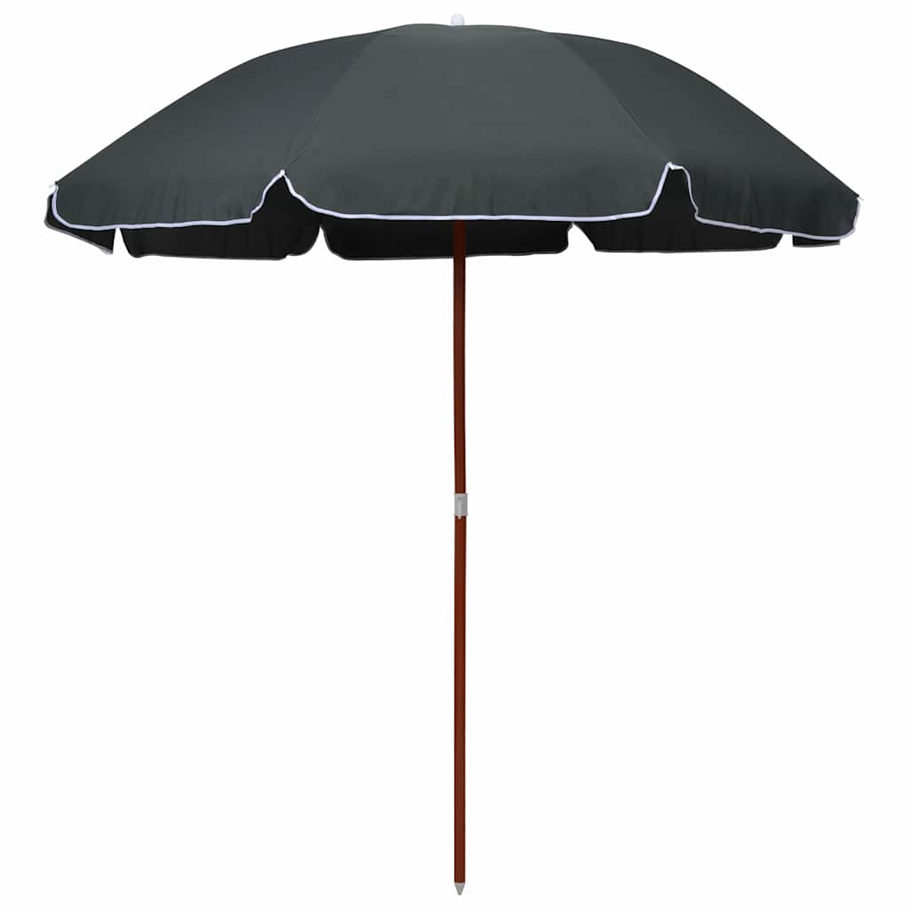 VidaXL Sonnenschirm mit Stahlstange 240 cm anthrazitfarben