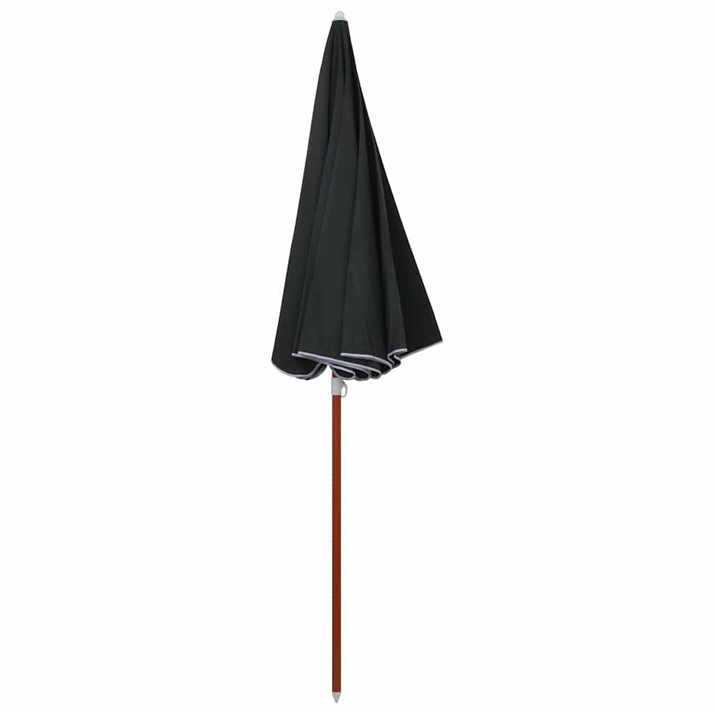 VidaXL Sonnenschirm mit Stahlstange 240 cm anthrazitfarben