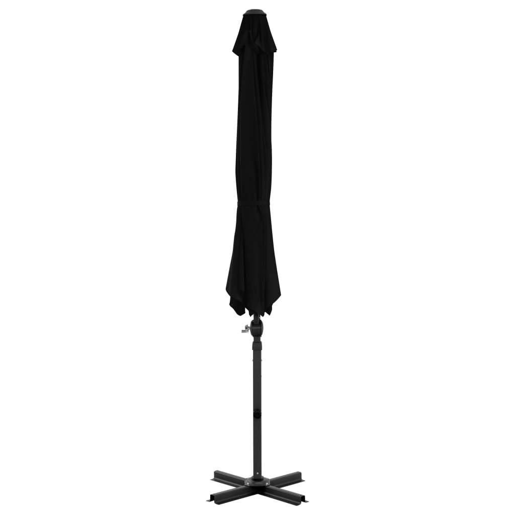Vidaxl - Sonnenschirm mit Aluminiumstange, 300 cm, Schwarz