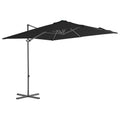 VidaXL Sonnenschirm mit Stahlpol 250x250 cm Schwarz