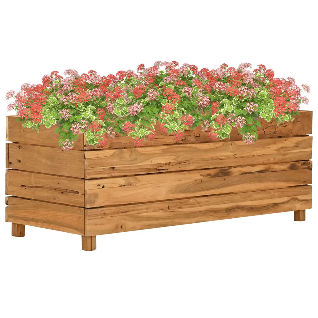 Vidaxx Pflanzer Einfügen 100x40x38 cm Recycling Teak und Stahl