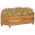 Vidaxx Pflanzer Einfügen 100x40x38 cm Recycling Teak und Stahl