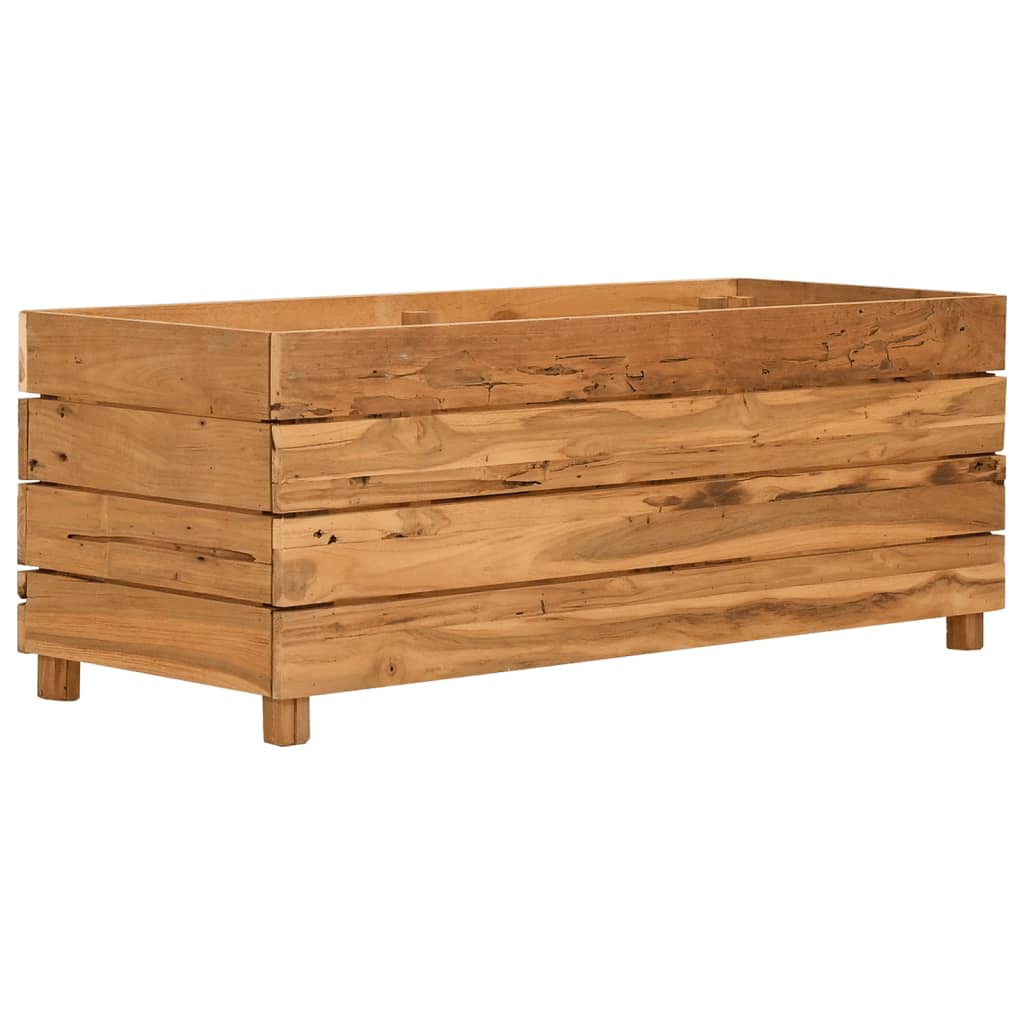 Vidaxx Pflanzer Einfügen 100x40x38 cm Recycling Teak und Stahl