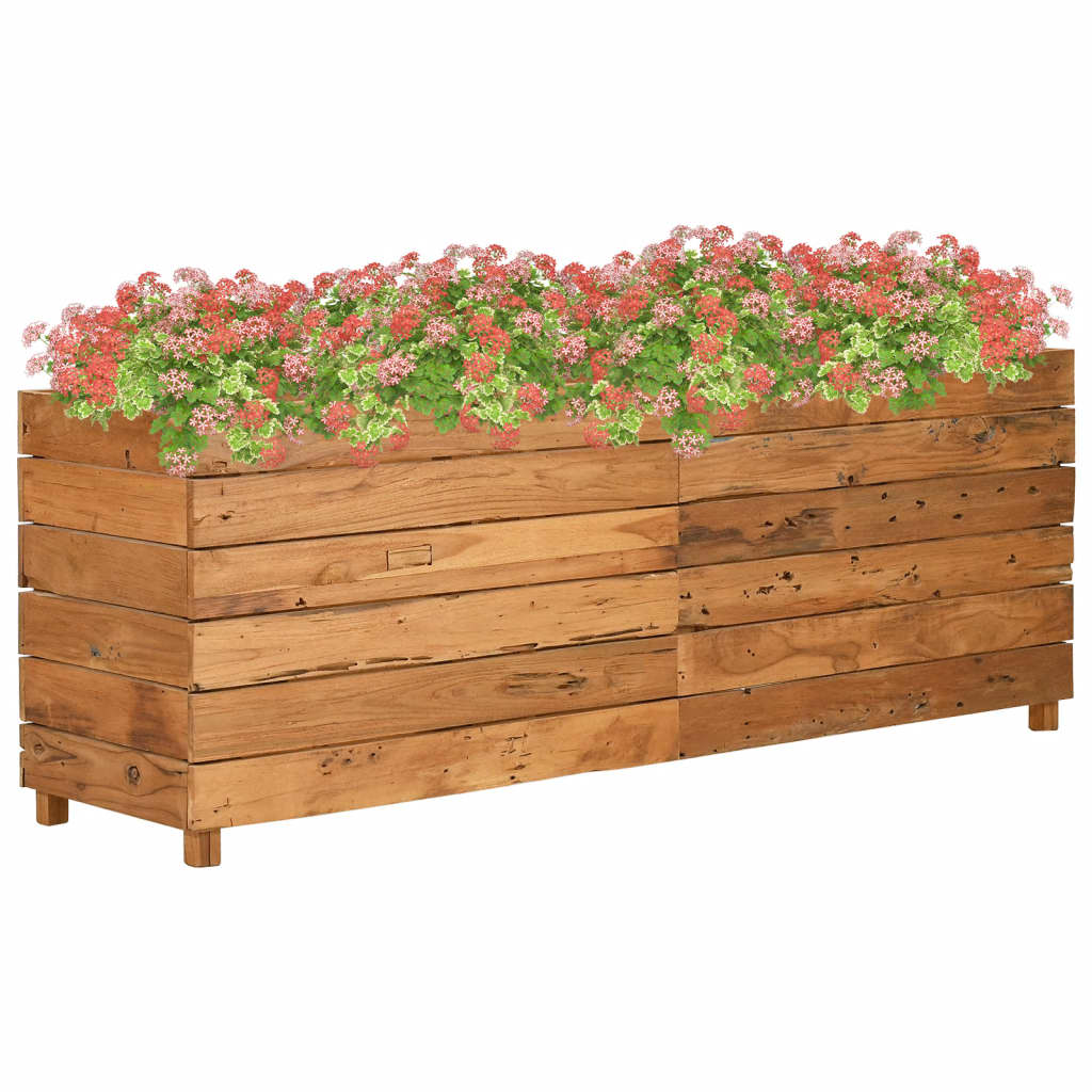 VIDAXL -Planzer Einfügen 150x40x55 cm Recycling Teak und Stahl