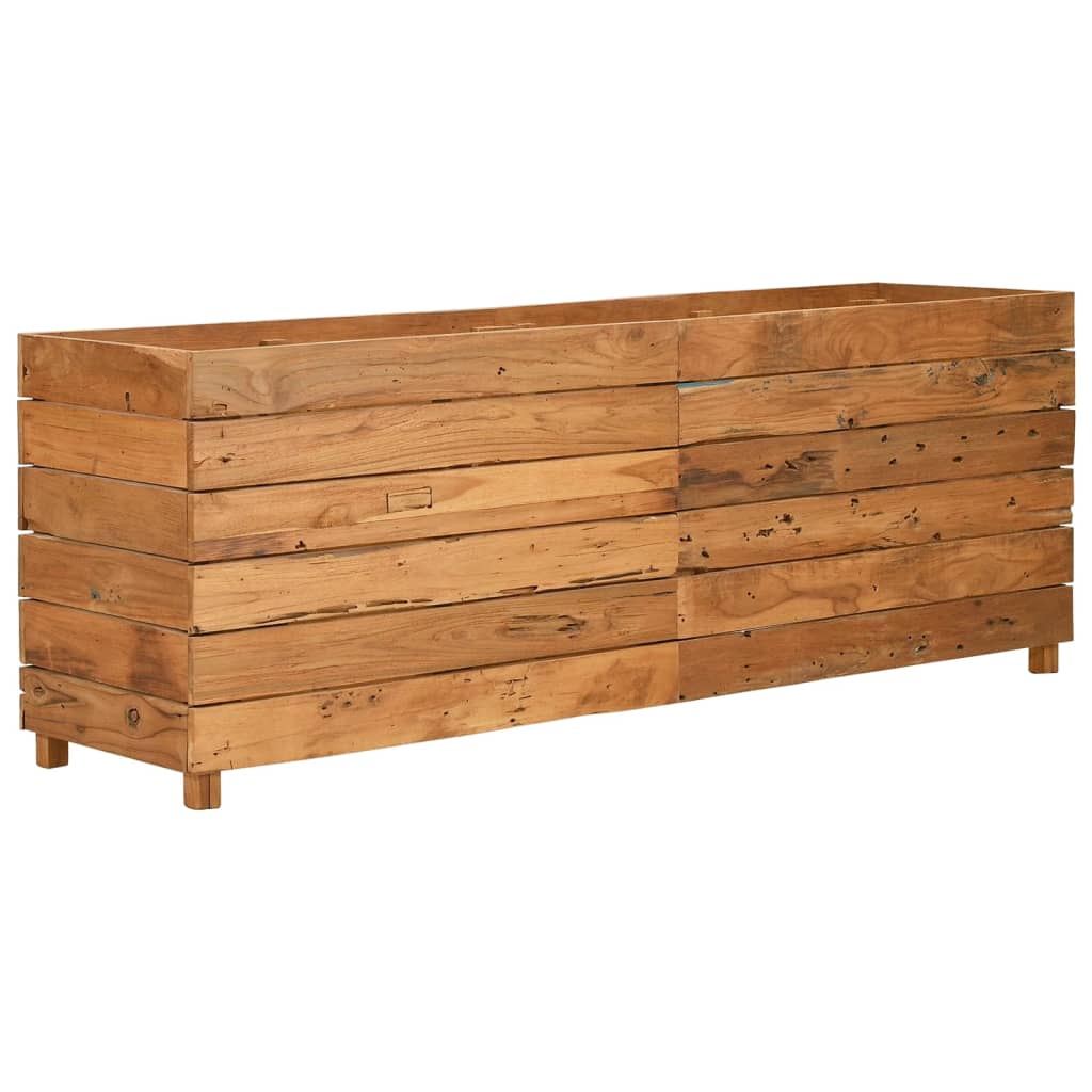 VIDAXL -Planzer Einfügen 150x40x55 cm Recycling Teak und Stahl
