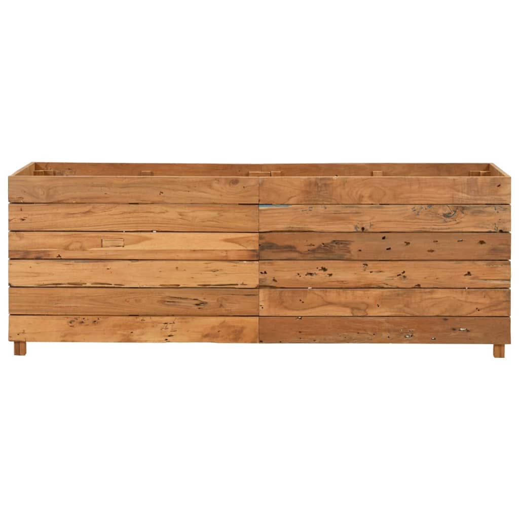 VIDAXL -Planzer Einfügen 150x40x55 cm Recycling Teak und Stahl