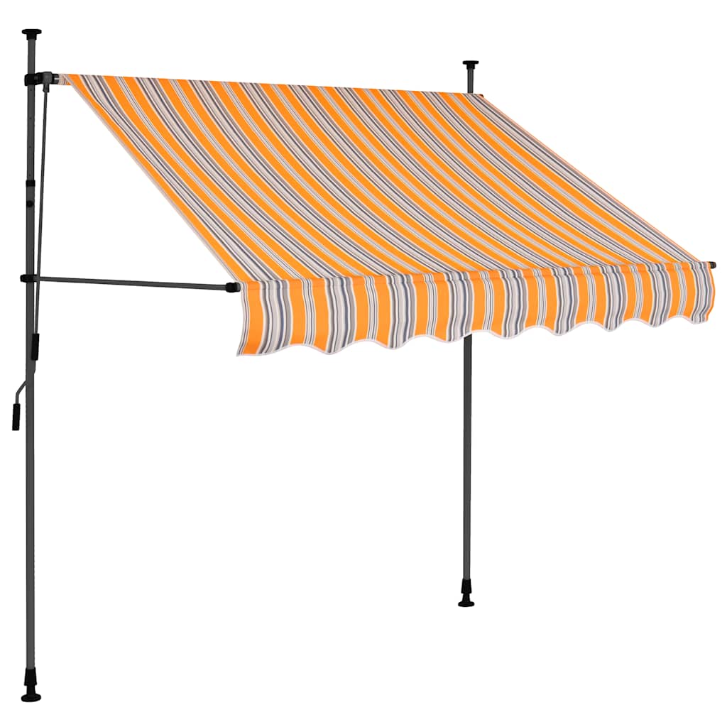 Vidaxl Markise mit LED 100 cm gelb und blau – Bedienungsanleitung