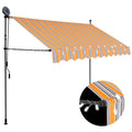 Vidaxl Markise mit LED 250 cm gelb und blau – Bedienungsanleitung