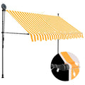 Vidaxl Markise mit LED 300 cm Weiß und Orange hergestellt