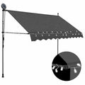 Vidaxx Markise mit LED-Beleuchtung und 300 cm anthrazitfarbenem Licht