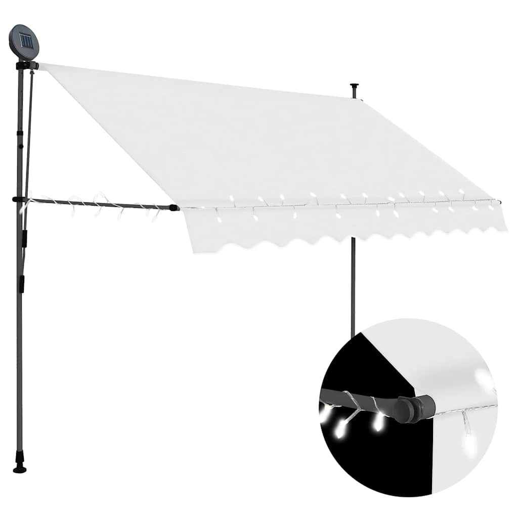 Vidaxx Markise mit LED 300 cm cremefarben