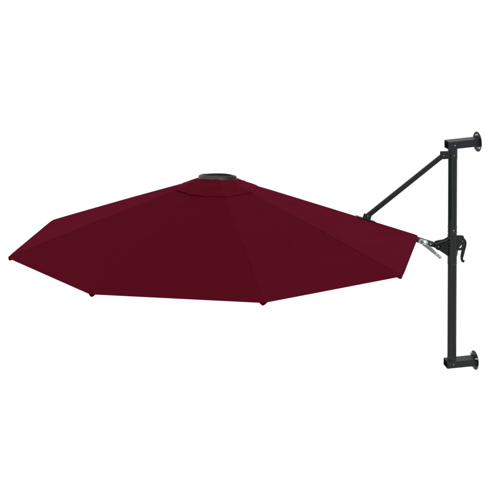 VidaXL - Wandschirm mit Metallstangen 300 cm Bordeauxrot