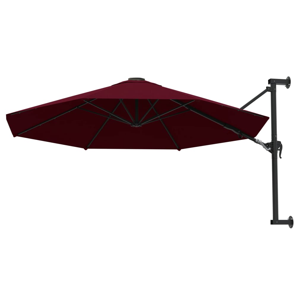 VidaXL - Wandschirm mit Metallstangen 300 cm Bordeauxrot