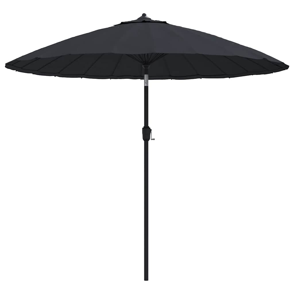 Vidaxl parasol met aluminium paal 270 cm zwart