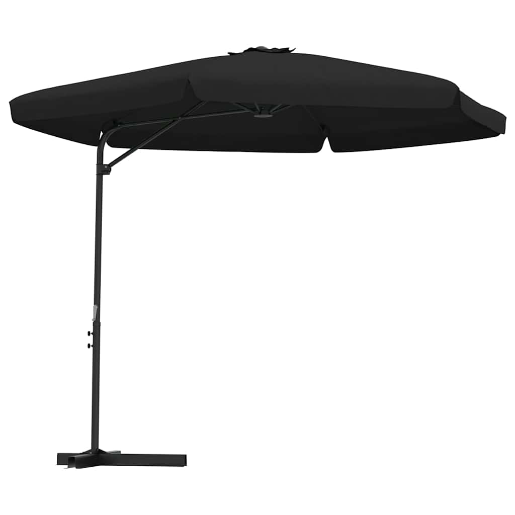 Vidaxl - Sonnenschirm mit Stahlpol 300 cm schwarz