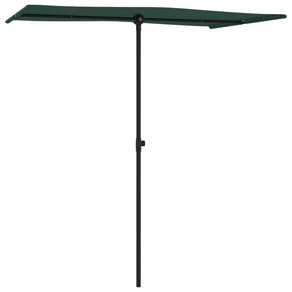 VidaXL Sonnenschirm mit Aluminiumstange 180x110 cm grün