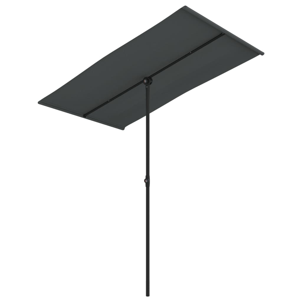 VidaXL Sonnenschirm mit Aluminiumstange 180x110 cm anthrazitfarben