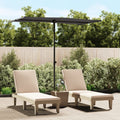 VidaXL Sonnenschirm mit Aluminiumstange 180x110 cm anthrazitfarben