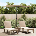 VidaXL Sonnenschirm mit Aluminiumstange 180x110 cm taupe