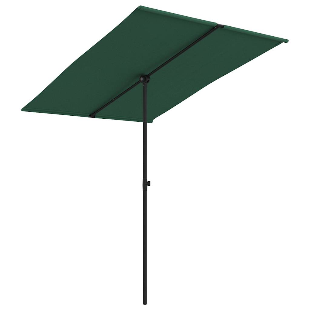 VidaXL Sonnenschirm mit Aluminiumstange 2x1,5 m grün