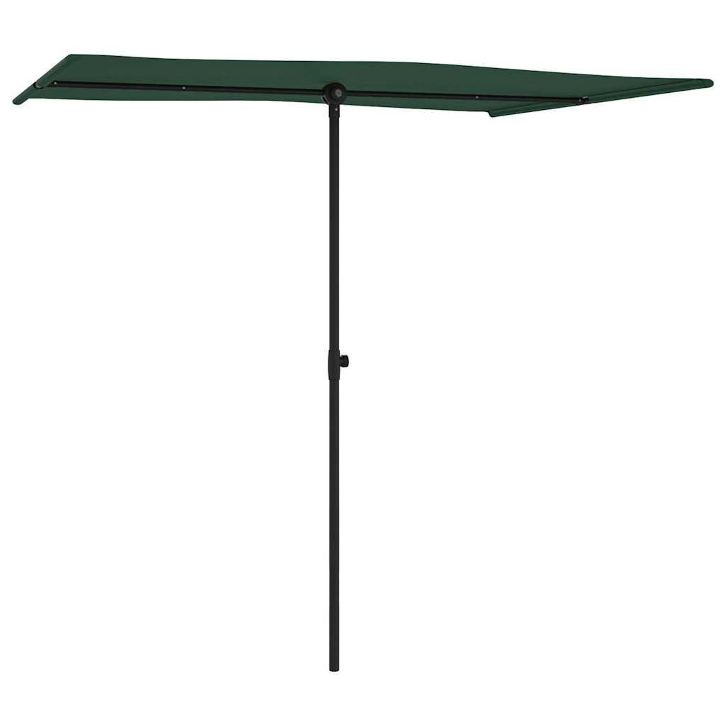 VidaXL Sonnenschirm mit Aluminiumstange 2x1,5 m grün