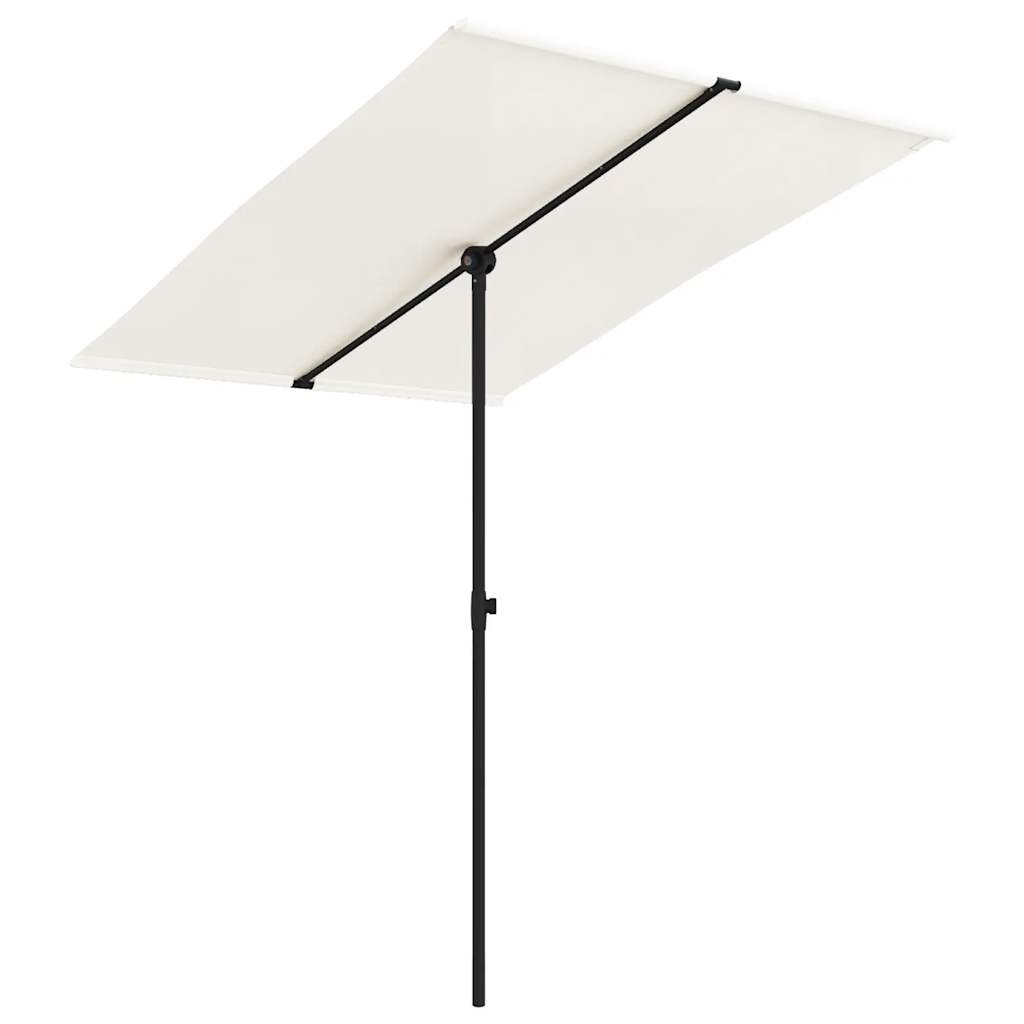 VidaXL Sonnenschirm mit Aluminiumstange 2x1,5 m sandweiß