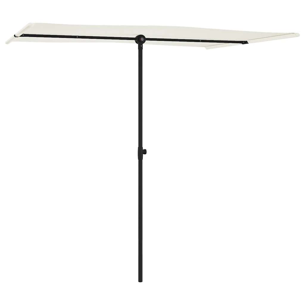 VidaXL Sonnenschirm mit Aluminiumstange 2x1,5 m sandweiß