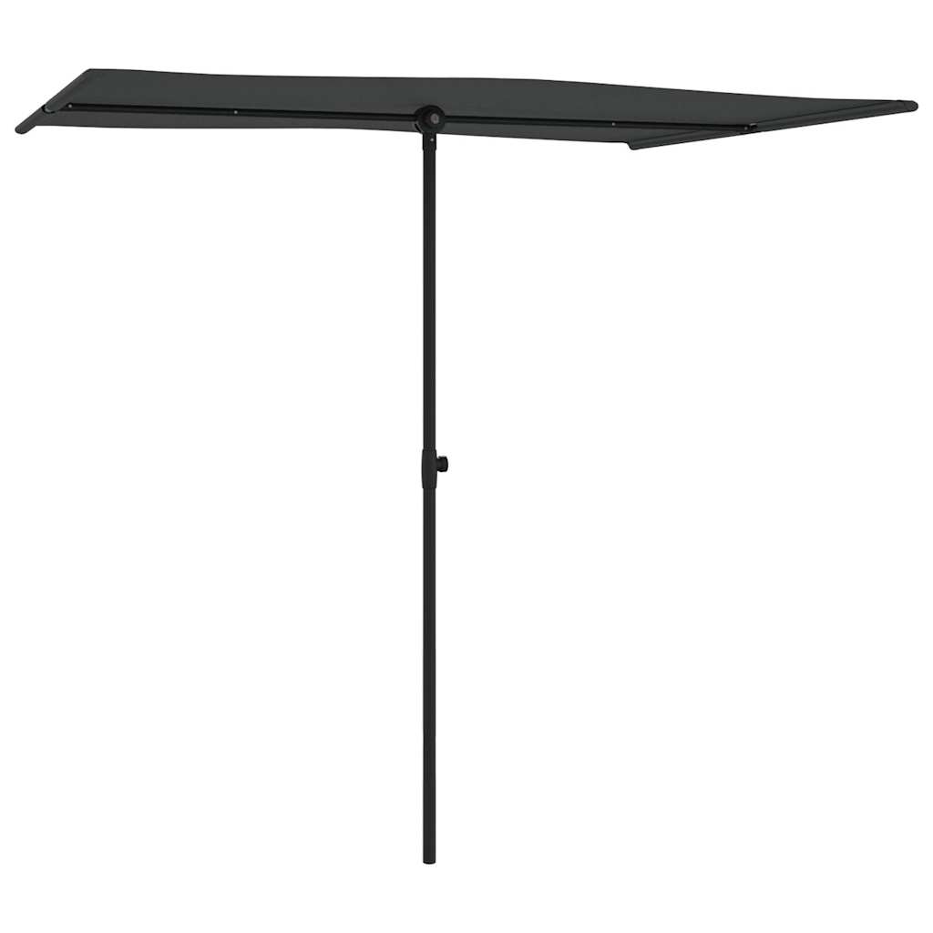 VidaXL Sonnenschirm mit Aluminiumstange 2x1,5 m anthrazitfarben